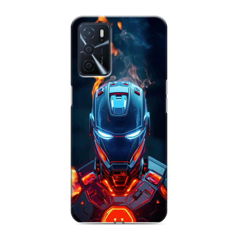 Силиконовый чехол на OPPO A16 с принтом IronMan Железный человек Силиконовый чехол на OPPO A16 с принтом IronMan Железный человек