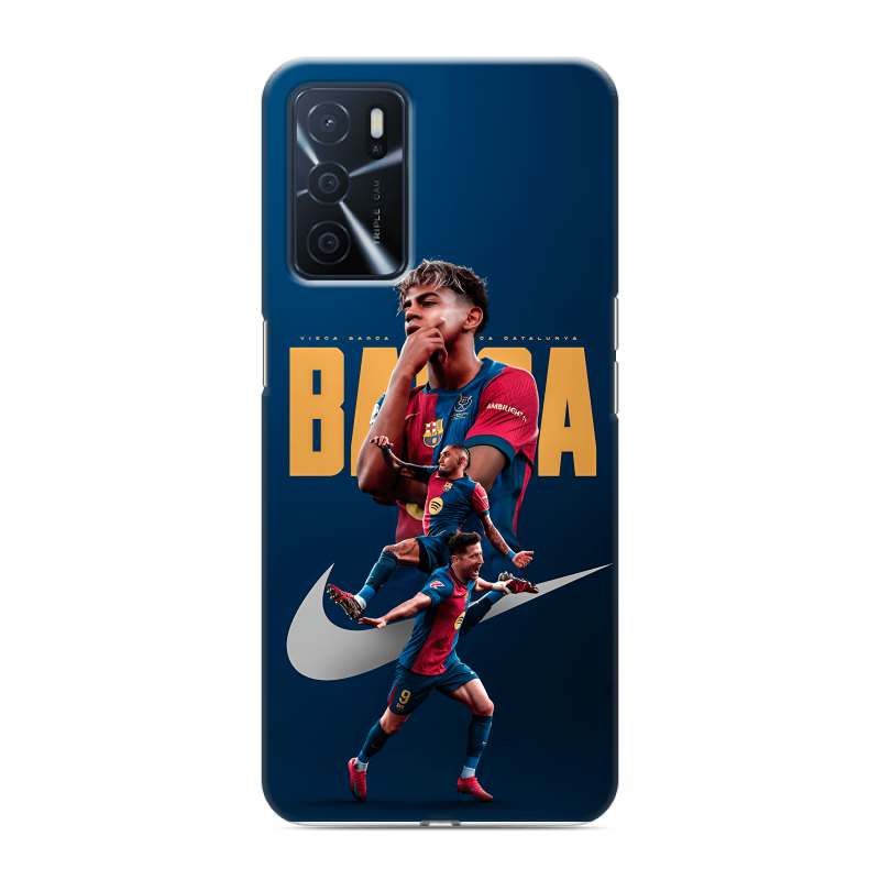 Силиконовый чехол на OPPO A16 с принтом Барселона Barca Yamal Силиконовый чехол на OPPO A16 с принтом Барселона Barca Yamal