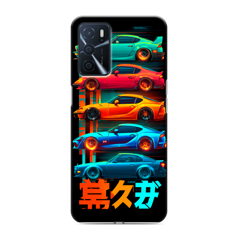 Силиконовый чехол на OPPO A16 с принтом машины тачки Силиконовый чехол на OPPO A16 с принтом машины тачки