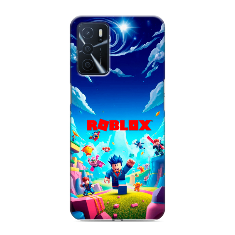 Силиконовый чехол на OPPO A16 с принтом Roblox Роблокс Силиконовый чехол на OPPO A16 с принтом Roblox Роблокс