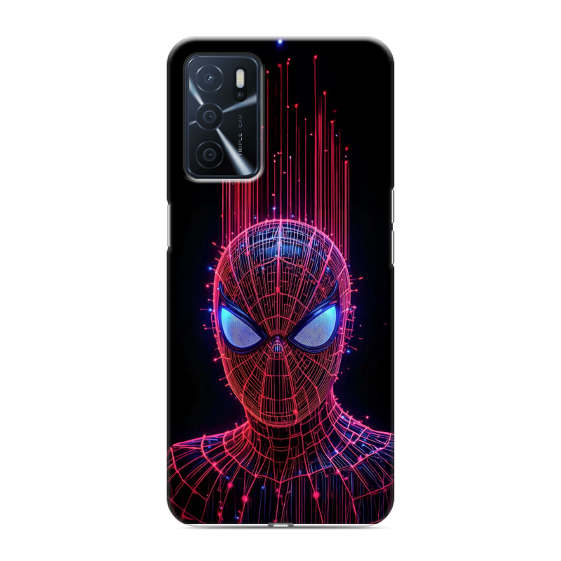 Силиконовый противоударный чехол на OPPO A16 с принтом Spiderman Человек паук Силиконовый противоударный чехол на OPPO A16 с принтом Spiderman Человек паук