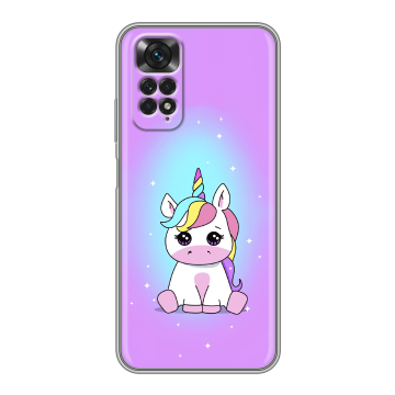 Силиконовый чехол на Xiaomi Redmi Note 11 с принтом Единорог Силиконовый чехол на Xiaomi Redmi Note 11 с принтом Единорог