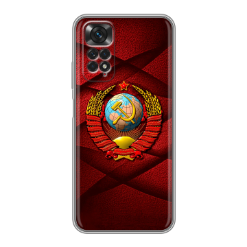Силиконовый чехол на Xiaomi Redmi Note 11 с принтом Герб СССР Силиконовый чехол на Xiaomi Redmi Note 11 с принтом Герб СССР
