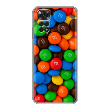 Силиконовый чехол на Xiaomi Redmi Note 11 с принтом Конфеты Силиконовый чехол на Xiaomi Redmi Note 11 с принтом Конфеты