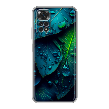 Силиконовый чехол на Xiaomi Redmi Note 11 с принтом Листья Силиконовый чехол на Xiaomi Redmi Note 11 с принтом Листья