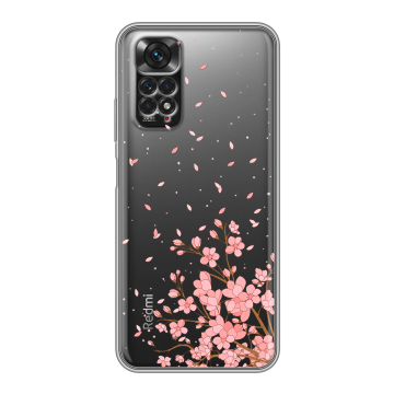 Силиконовый чехол на Xiaomi Redmi Note 11 с принтом Ветка сакуры