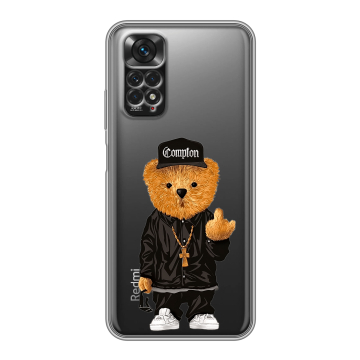 Силиконовый чехол на Xiaomi Redmi Note 11 с принтом Мишка