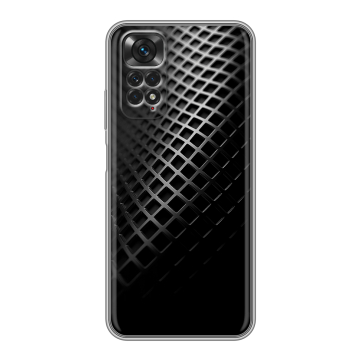Силиконовый чехол на Xiaomi Redmi Note 11 с принтом Текстура металла Силиконовый чехол на Xiaomi Redmi Note 11 с принтом Текстура металла
