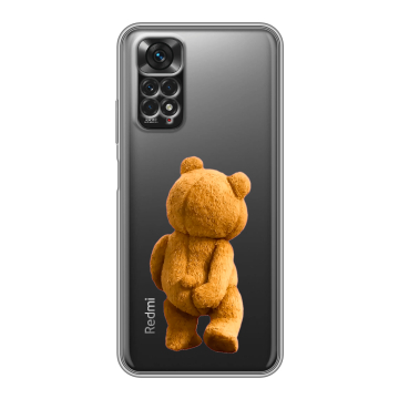 Силиконовый чехол на Xiaomi Redmi Note 11 с принтом Медведь Силиконовый чехол на Xiaomi Redmi Note 11 с принтом Медведь