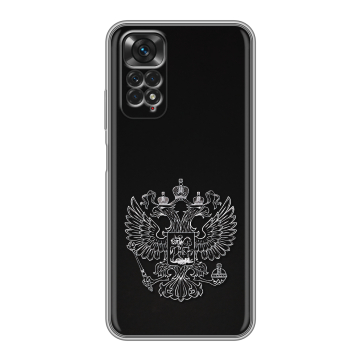 Силиконовый чехол на Xiaomi Redmi Note 11 с принтом Герб России Силиконовый чехол на Xiaomi Redmi Note 11 с принтом Герб России