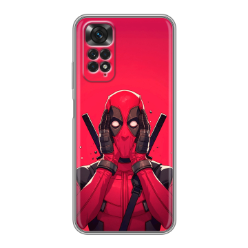 Силиконовый чехол на Xiaomi Redmi Note 11 с принтом Дедпул Deadpool