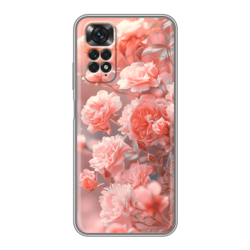 Силиконовый чехол на Xiaomi Redmi Note 11 с принтом Розы цветы Силиконовый чехол на Xiaomi Redmi Note 11 с принтом Розы цветы