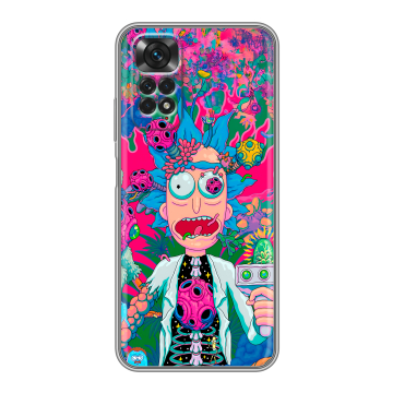 Силиконовый чехол на Xiaomi Redmi Note 11 с принтом Рик и Морти Rick Morty Силиконовый чехол на Xiaomi Redmi Note 11 с принтом Рик и Морти Rick Morty