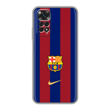 Силиконовый чехол на Xiaomi Redmi Note 11 с принтом Барселона Barcelona