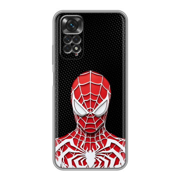 Силиконовый чехол на Xiaomi Redmi Note 11 с принтом человек паук spiderman