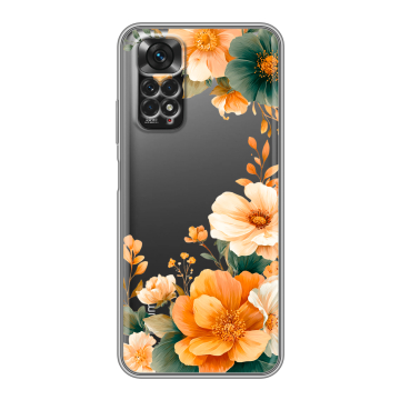 Силиконовый чехол на Xiaomi Redmi Note 11 с принтом Цветы принт Силиконовый чехол на Xiaomi Redmi Note 11 с принтом Цветы принт
