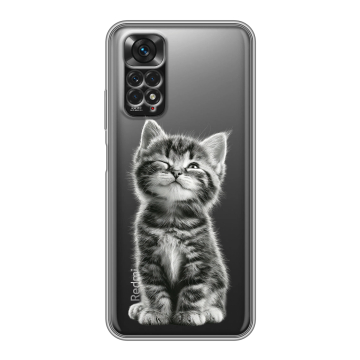 Силиконовый чехол на Xiaomi Redmi Note 11 с принтом Котенок