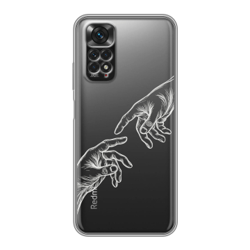Силиконовый чехол на Xiaomi Redmi Note 11 с принтом Сотворение мира Силиконовый чехол на Xiaomi Redmi Note 11 с принтом Сотворение мира