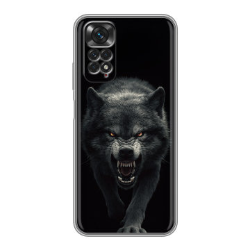 Силиконовый чехол на Xiaomi Redmi Note 11 с принтом Волк Силиконовый чехол на Xiaomi Redmi Note 11 с принтом Волк