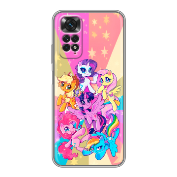 Силиконовый чехол на Xiaomi Redmi Note 11 с принтом My little pony Дружба чудо Силиконовый чехол на Xiaomi Redmi Note 11 с принтом My little pony Дружба чудо