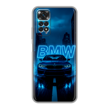 Силиконовый чехол на Xiaomi Redmi Note 11 с принтом BMW БМВ Силиконовый чехол на Xiaomi Redmi Note 11 с принтом BMW БМВ