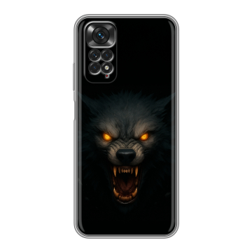 Силиконовый чехол на Xiaomi Redmi Note 11 с принтом Волк Силиконовый чехол на Xiaomi Redmi Note 11 с принтом Волк