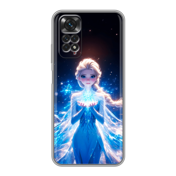 Силиконовый чехол на Xiaomi Redmi Note 11 с принтом Холодное сердце Frozen Силиконовый чехол на Xiaomi Redmi Note 11 с принтом Холодное сердце Frozen