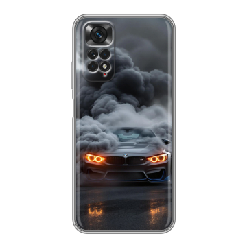 Силиконовый чехол на Xiaomi Redmi Note 11 с принтом BMW БМВ