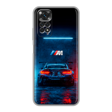 Силиконовый чехол на Xiaomi Redmi Note 11 с принтом BMW БМВ Силиконовый чехол на Xiaomi Redmi Note 11 с принтом BMW БМВ