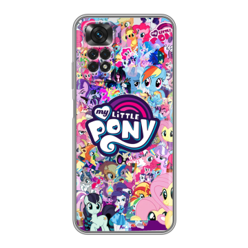Силиконовый чехол на Xiaomi Redmi Note 11 с принтом My little pony Дружба чудо Силиконовый чехол на Xiaomi Redmi Note 11 с принтом My little pony Дружба чудо