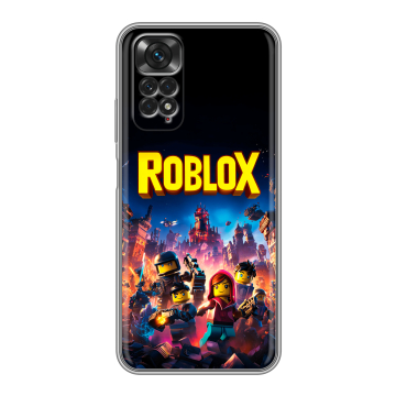 Силиконовый чехол на Xiaomi Redmi Note 11 с принтом Roblox Роблокс Силиконовый чехол на Xiaomi Redmi Note 11 с принтом Roblox Роблокс