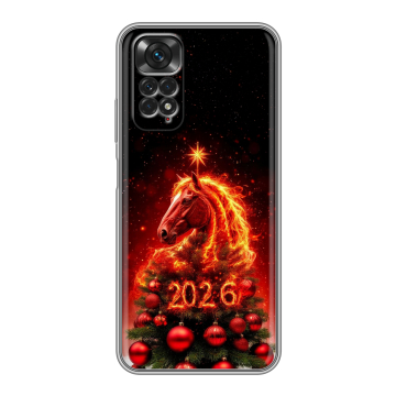 Силиконовый чехол на Xiaomi Redmi Note 11 с принтом Новый год Силиконовый чехол на Xiaomi Redmi Note 11 с принтом Новый год