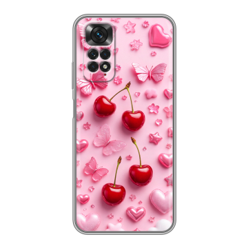 Силиконовый чехол на Xiaomi Redmi Note 11 с принтом для девочек Силиконовый чехол на Xiaomi Redmi Note 11 с принтом для девочек
