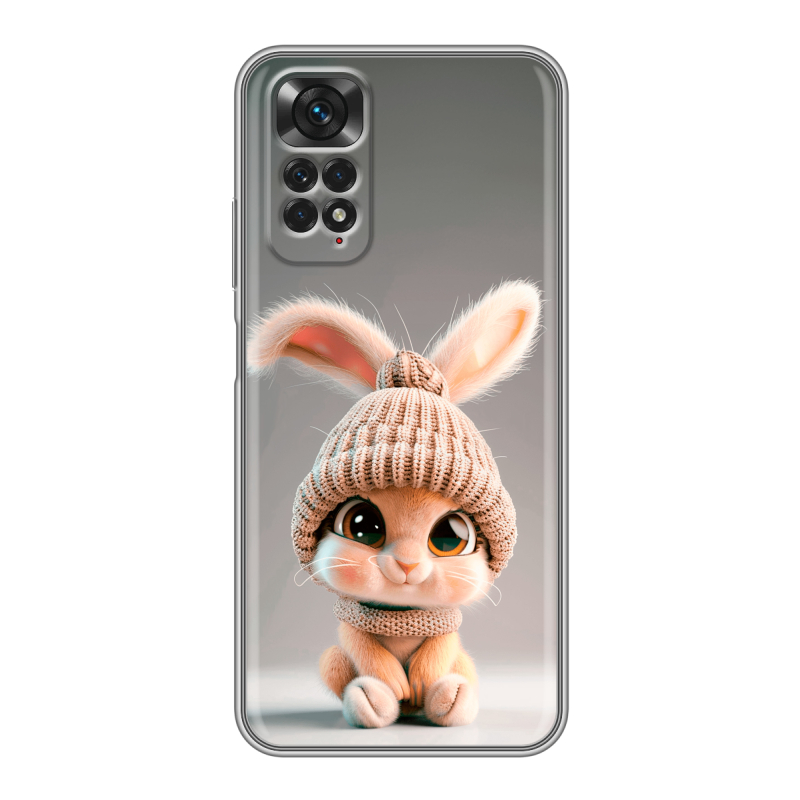 Силиконовый чехол на Xiaomi Redmi Note 11 с принтом Кролик Силиконовый чехол на Xiaomi Redmi Note 11 с принтом Кролик