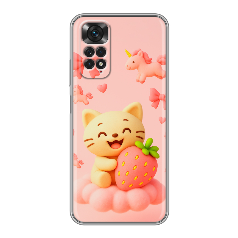 Силиконовый чехол на Xiaomi Redmi Note 11 с принтом для девочек Силиконовый чехол на Xiaomi Redmi Note 11 с принтом для девочек