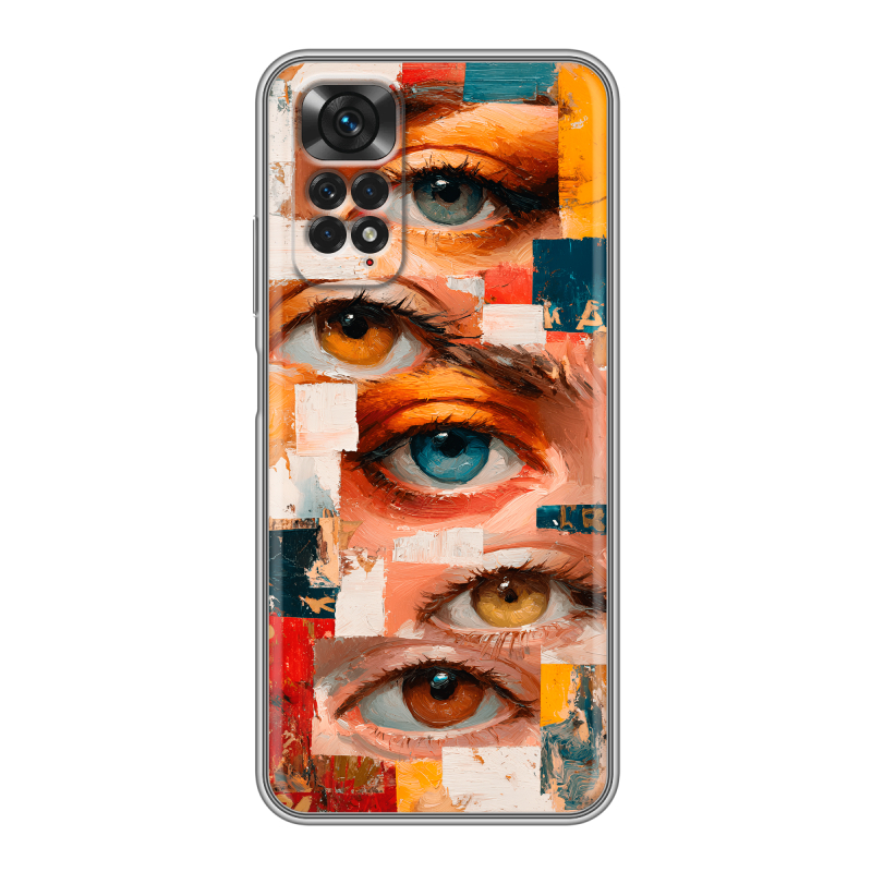 Силиконовый чехол на Xiaomi Redmi Note 11 с принтом Модный принт Силиконовый чехол на Xiaomi Redmi Note 11 с принтом Модный принт