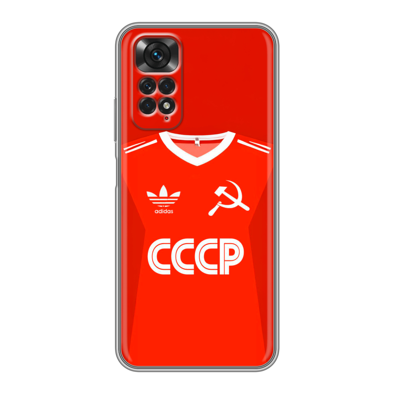 Силиконовый чехол на Xiaomi Redmi Note 11 с принтом Флаг Герб СССР Силиконовый чехол на Xiaomi Redmi Note 11 с принтом Флаг Герб СССР
