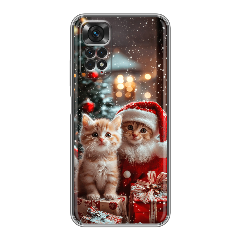 Силиконовый чехол на Xiaomi Redmi Note 11 с принтом Новый год Силиконовый чехол на Xiaomi Redmi Note 11 с принтом Новый год