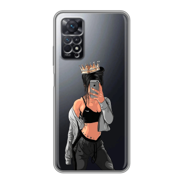 Силиконовый чехол на Xiaomi Redmi Note 11 Pro с принтом Женские принты Силиконовый чехол на Xiaomi Redmi Note 11 Pro с принтом Женские принты