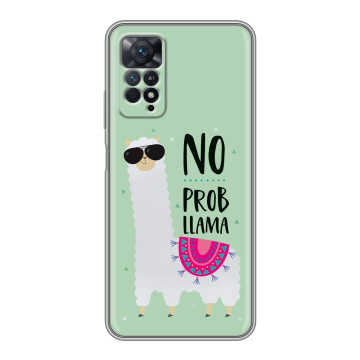 Силиконовый чехол на Xiaomi Redmi Note 11 Pro с принтом Лама Силиконовый чехол на Xiaomi Redmi Note 11 Pro с принтом Лама