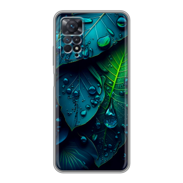 Силиконовый чехол на Xiaomi Redmi Note 11 Pro с принтом Листья Силиконовый чехол на Xiaomi Redmi Note 11 Pro с принтом Листья