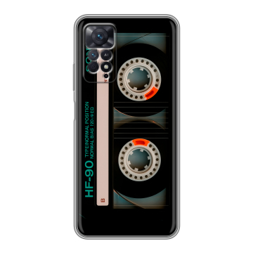 Силиконовый чехол на Xiaomi Redmi Note 11 Pro с принтом Кассета