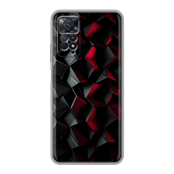 Силиконовый чехол на Xiaomi Redmi Note 11 Pro с принтом Абстракция