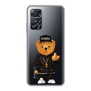 Силиконовый чехол на Xiaomi Redmi Note 11 Pro с принтом Мишка