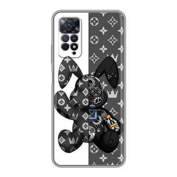 Силиконовый чехол на Xiaomi Redmi Note 11 Pro с принтом Луи робот Силиконовый чехол на Xiaomi Redmi Note 11 Pro с принтом Луи робот