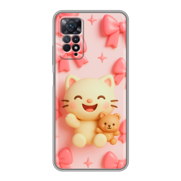 Силиконовый чехол на Xiaomi Redmi Note 11 Pro с принтом для девочек