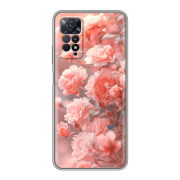 Силиконовый чехол на Xiaomi Redmi Note 11 Pro с принтом Розы цветы Силиконовый чехол на Xiaomi Redmi Note 11 Pro с принтом Розы цветы