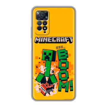 Силиконовый чехол на Xiaomi Redmi Note 11 Pro с принтом Майнкрафт Minecraft