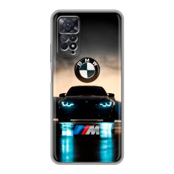 Силиконовый чехол на Xiaomi Redmi Note 11 Pro с принтом БМВ BMW
