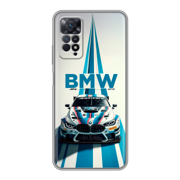 Силиконовый чехол на Xiaomi Redmi Note 11 Pro с принтом БМВ BMW